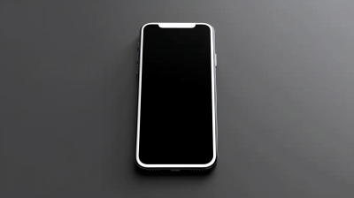 白色边框的手机样机摄影图