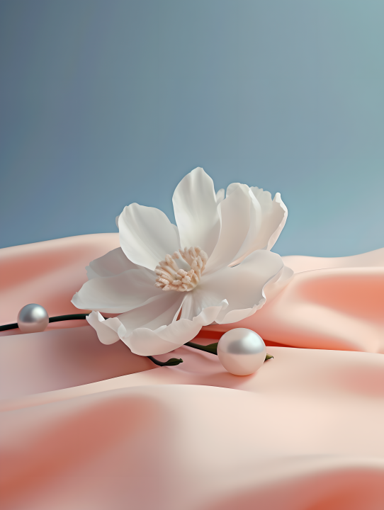 柔和透明的素花摄影版权图片下载