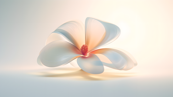 柔和透明的花瓣摄影图片