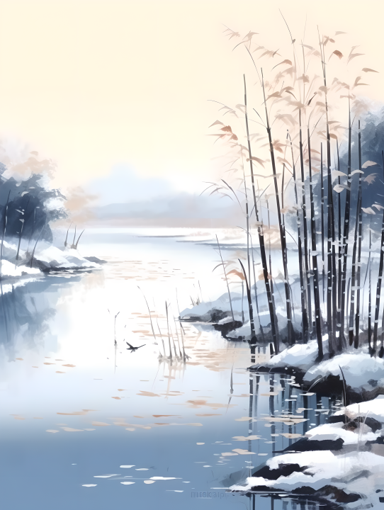 中国风雪景摄影版权图片下载