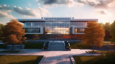 现代教学楼8K高清摄影图片