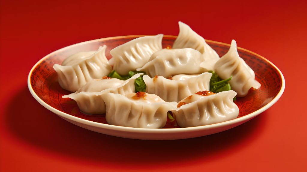 红色饺子图片摄影图版权图片下载