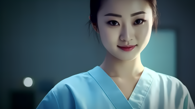 最美女护士特写摄影图片