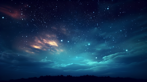 梦幻星空图片唯美摄影图