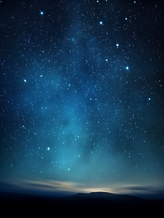 梦幻星空夜间美景摄影图版权图片下载