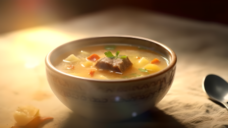 炖羊肉汤美味营养摄影图