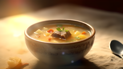 炖羊肉汤美味营养摄影图