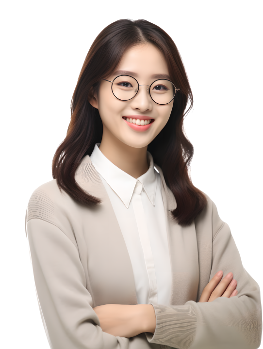 自然姿态的美女教师佩戴眼镜版权图片下载