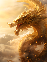 金色中国龙创意图片