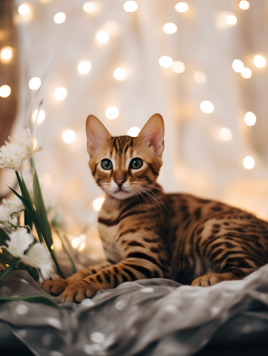 慵懒小猫创意摄影版权图片下载