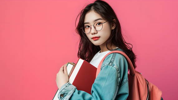 女大学生摄影图片