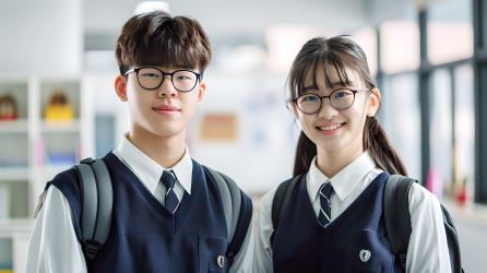 中学生校园生活摄影图片