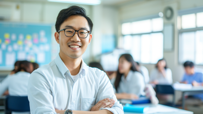 大学生学习亮丽教室图片