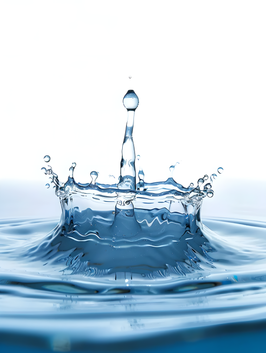 蓝色水滴水波纹版权图片下载
