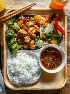 营养餐美味菜汤图片