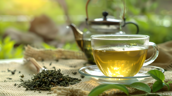 清茶玻璃茶杯图片