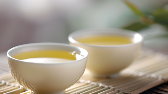 清茶模糊背景图片