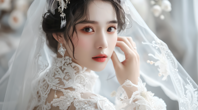 情侣婚纱照新娘图片