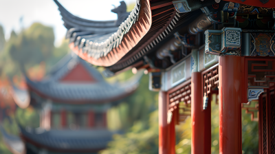 国风建筑特写图片