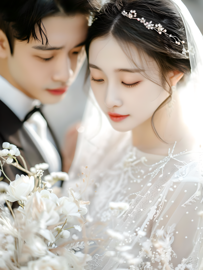 情侣婚纱照精美图片