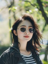 春游美女图片