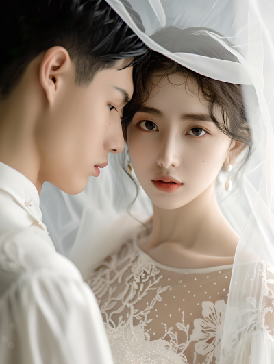 情侣婚纱照美艳图片