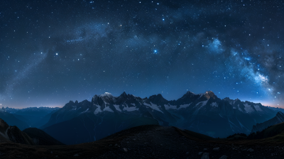 唯美星空银河系漫延图片