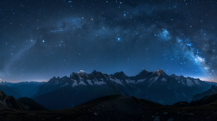 唯美星空银河系漫延图片