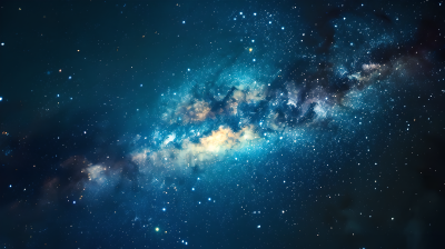 星空蓝色星河图片
