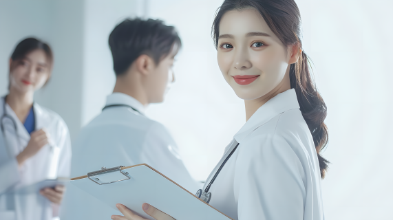 医疗团队女医生图片