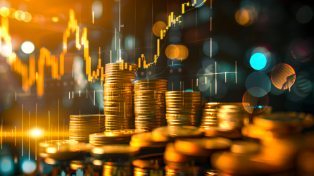 金融安全黄色光线图片