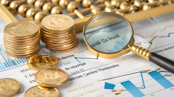 金融安全金币算盘图片
