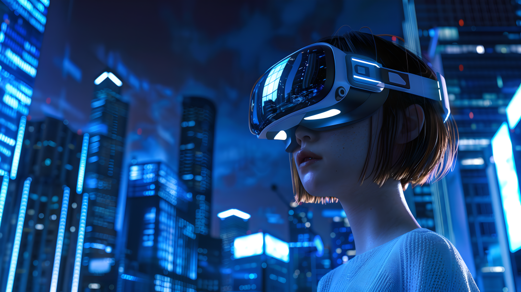 虚拟VR游戏场景版权图片下载