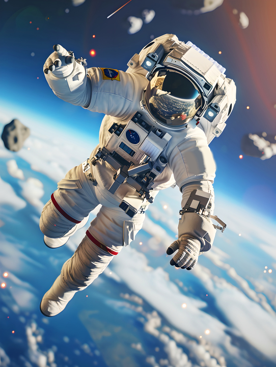 宇航员浩瀚宇宙版权图片下载