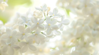 丁香花光影图片