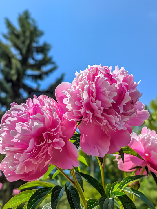芍药花鲜花景观版权图片下载