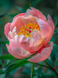 芍药花绽放美丽景象图片