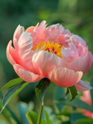 花园里盛开的芍药花图片