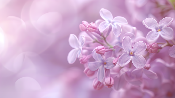 丁香花小清新图片