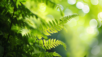 蕨类植物蕨菜生长图片