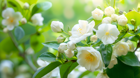 茉莉花花园美景图片