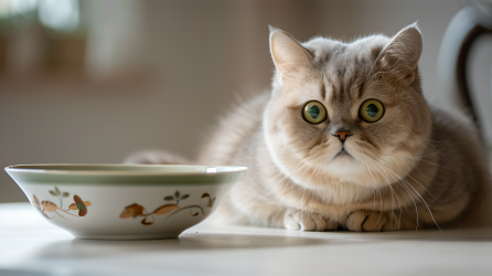 胖猫呆萌眼神图片