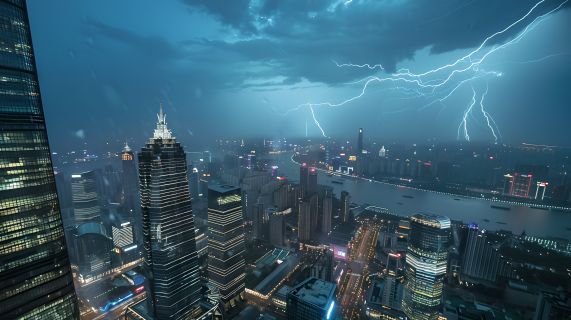 暴雨天气图片