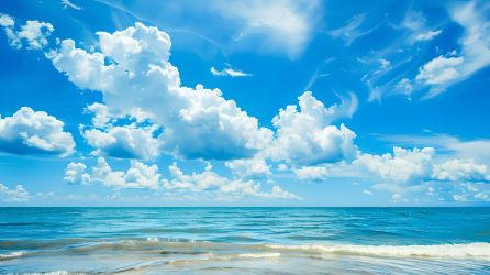 夏日海滩宁静海洋图片