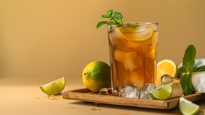柠檬水果茶图片
