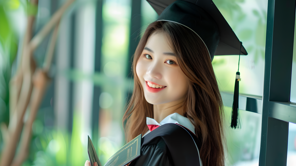 毕业女生青春活力版权图片下载