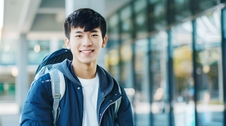 大学生微笑图片