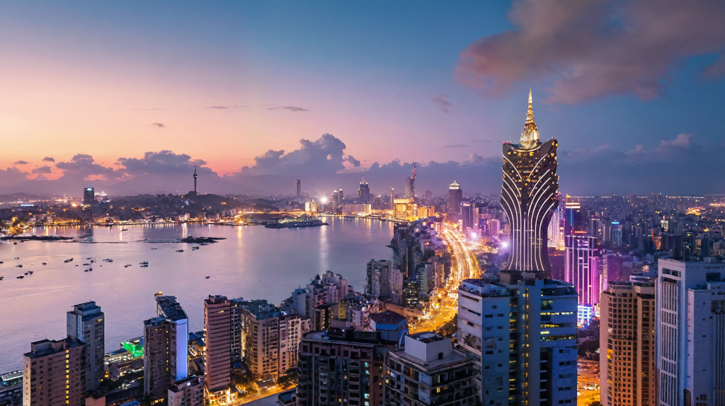 澳门风景天际线版权图片下载