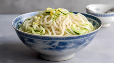 美食西葫芦面条摄影图