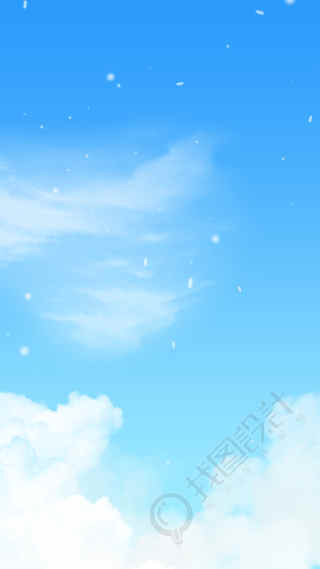 蓝天白云背景